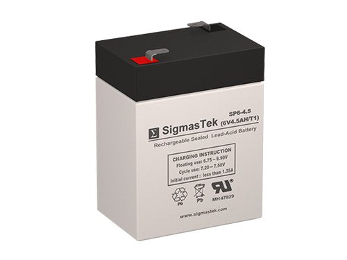 6 Volt 4.5 AH F1 Terminal Replacement Battery U23826