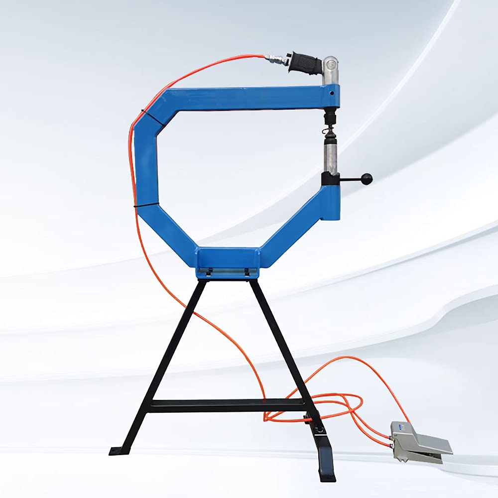 4" Throat Pneumatic Planishing Hammer with Cast Iron Stand X8516