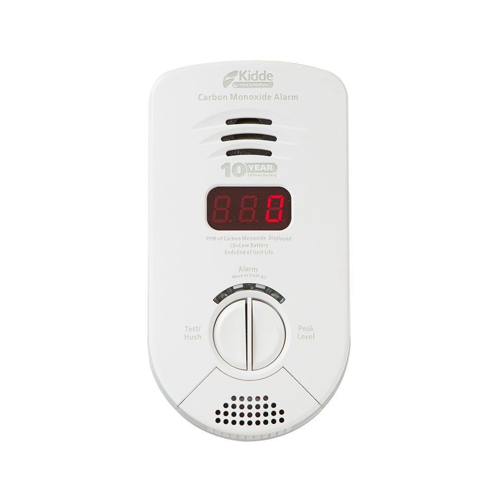 Carbon Monoxide Detector, Plug In Wall with 10-Year Battery Backup, Digital LED Display V649299