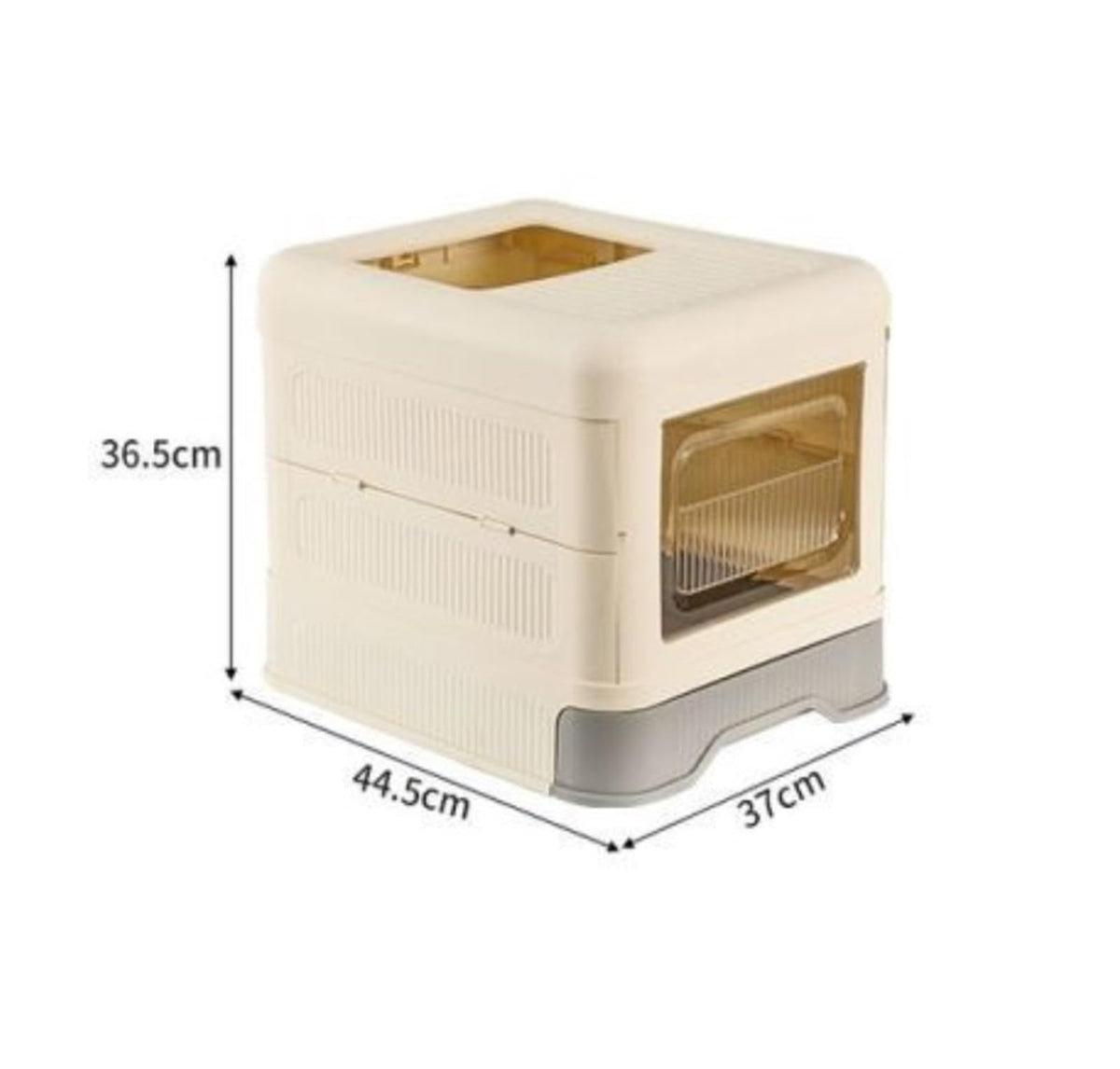 Fully Enclosed Cat Litter Box with Lid and Drawer K1760