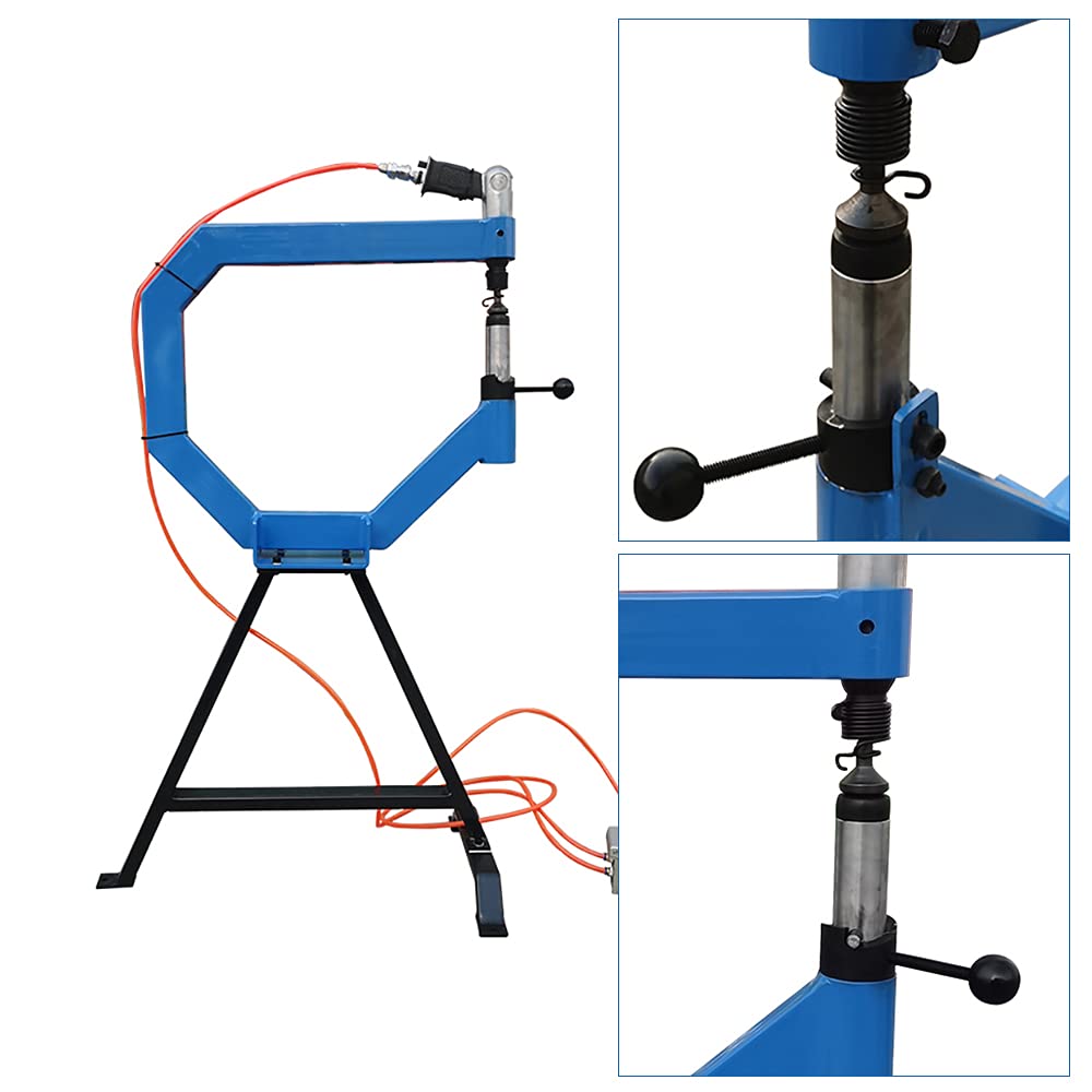 4" Throat Pneumatic Planishing Hammer with Cast Iron Stand X8516