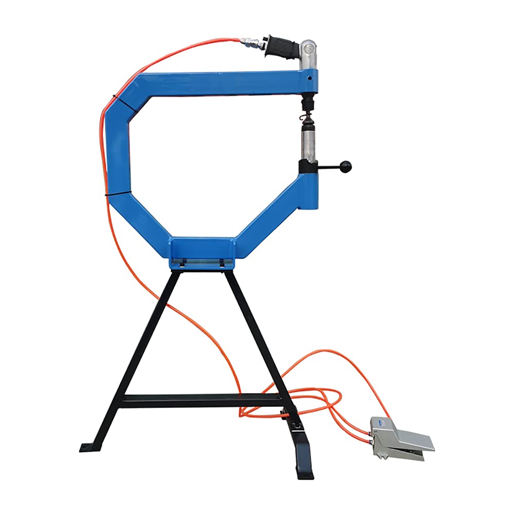4" Throat Pneumatic Planishing Hammer with Cast Iron Stand X8516