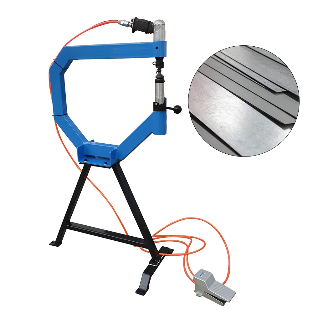 4" Throat Pneumatic Planishing Hammer with Cast Iron Stand X8516