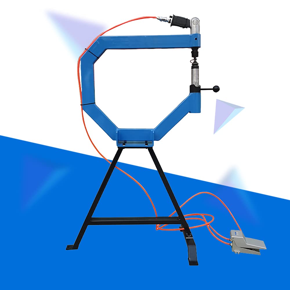 4" Throat Pneumatic Planishing Hammer with Cast Iron Stand X8516