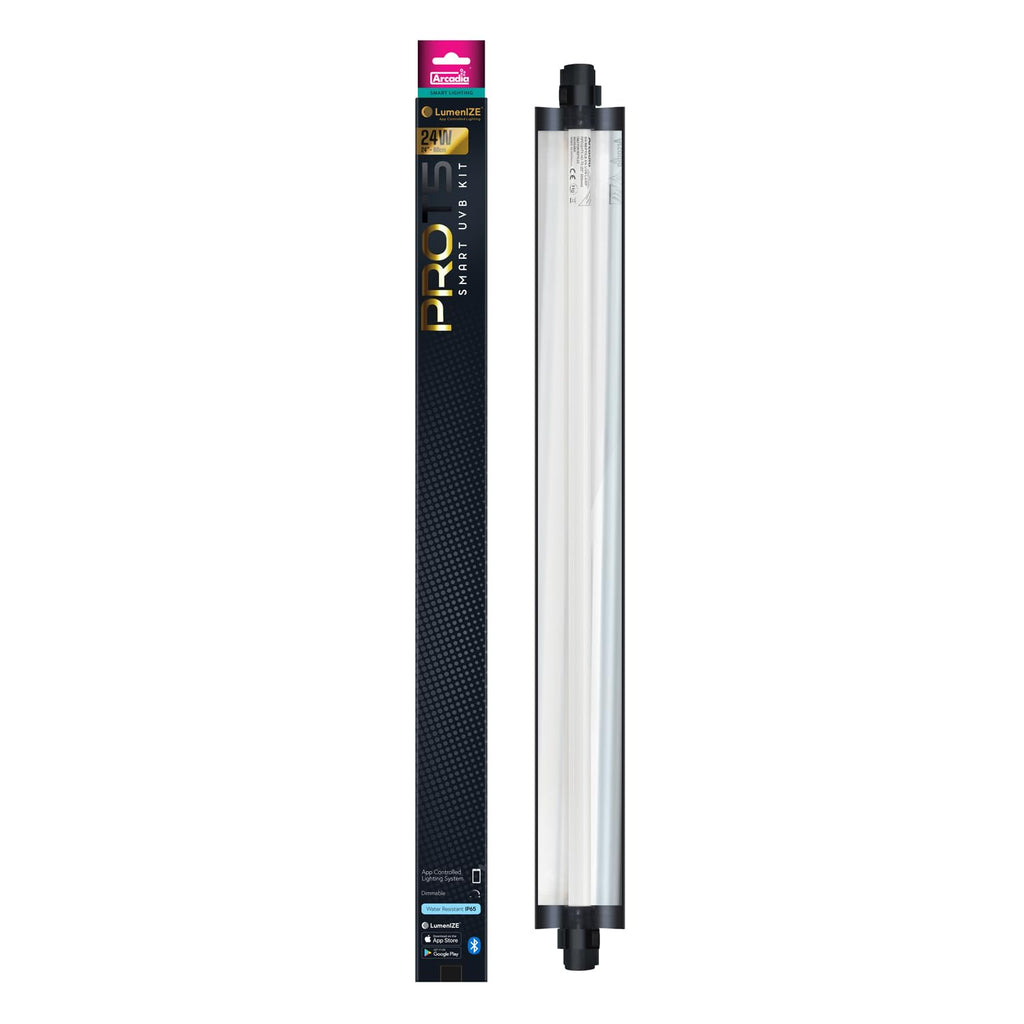 24" 24 Watts 14% UVB Reptile Light Fixture Kit G34115