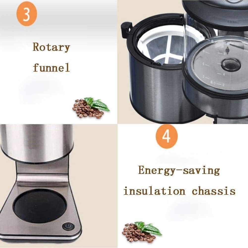 Stainless Steel Coffee Maker and Coffee Grinder Bundle U833306