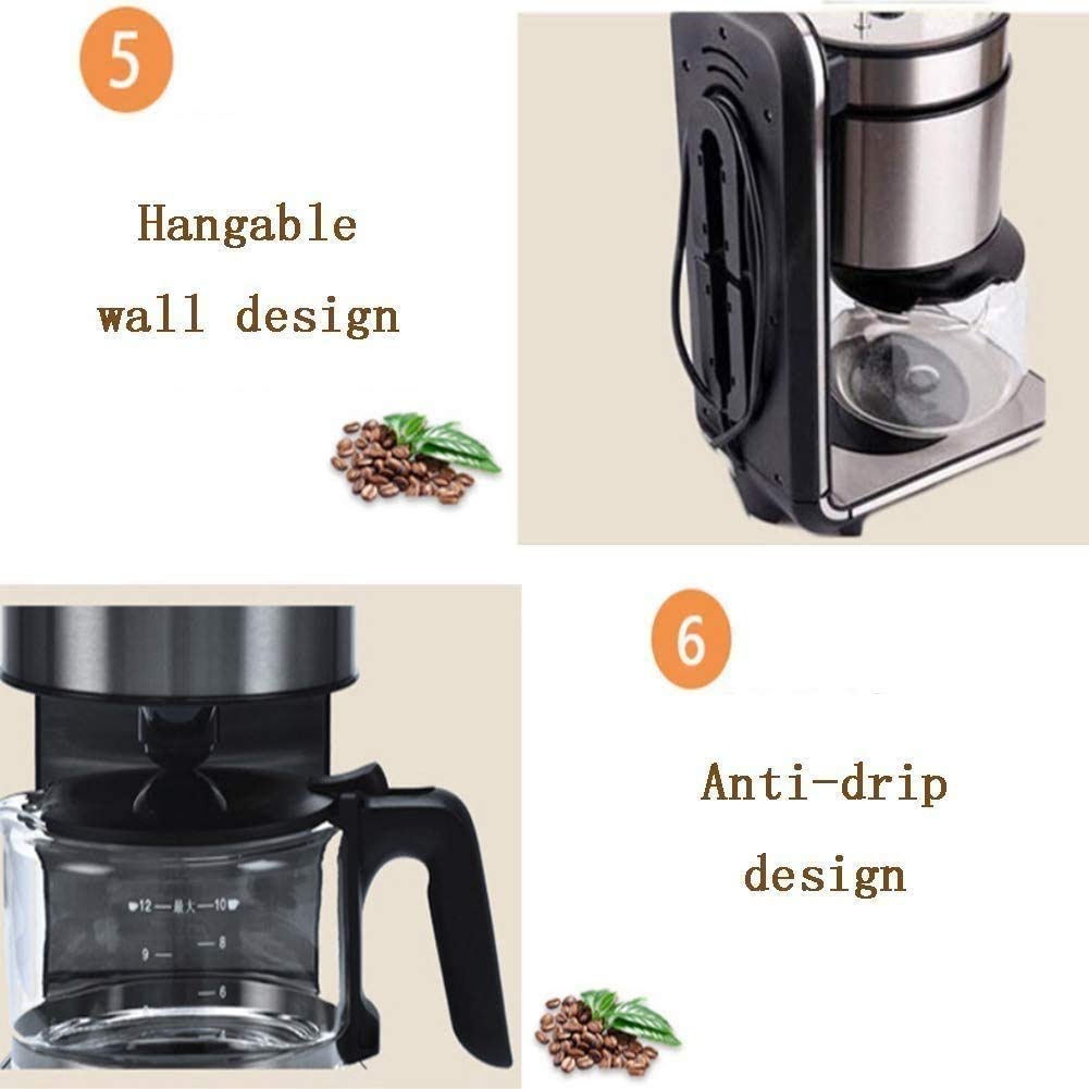 Stainless Steel Coffee Maker and Coffee Grinder Bundle U833306