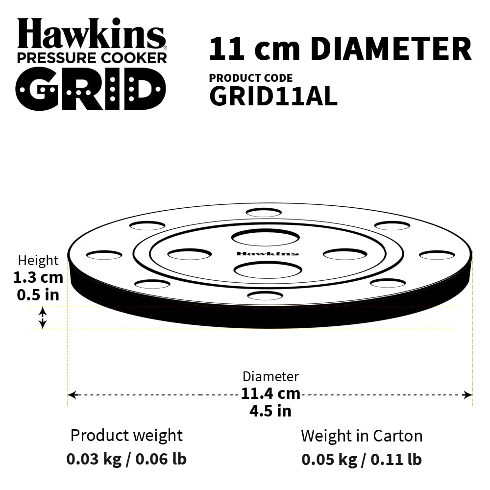 11 cm Aluminium Pressure Cooker Grid X6619