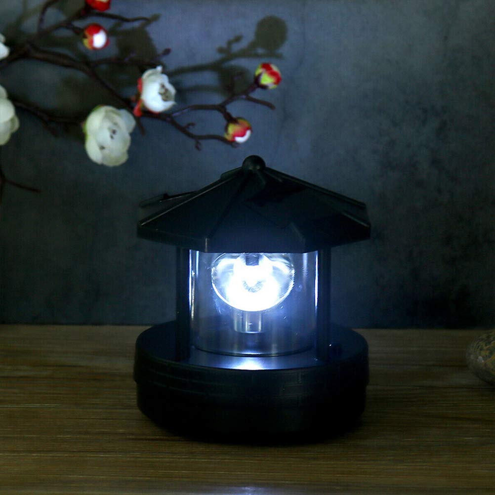 Solar Powered LED Lighthouse Outdoor Lamp O43707