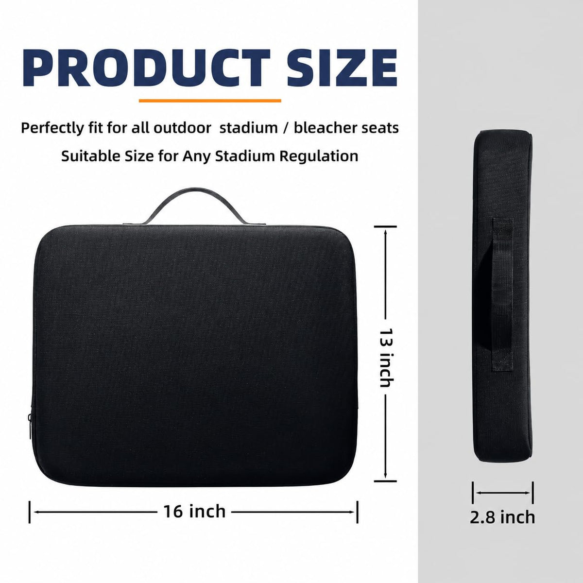 Extra Thick Stadium Seat Cushion H3736