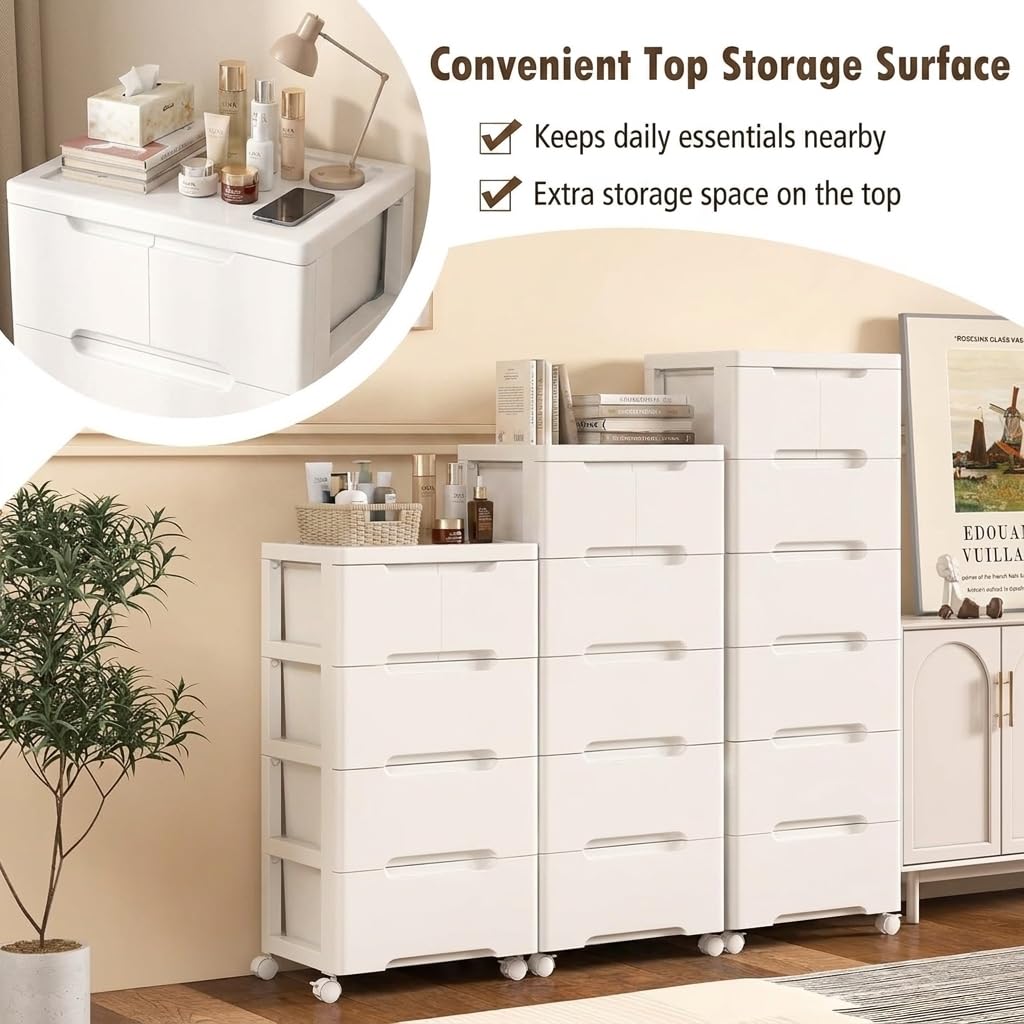 Storage Cabinet with 6 Plastic Drawers Y372930