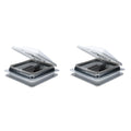 14" White Cargo Universal Roof Vents with White Lids S332