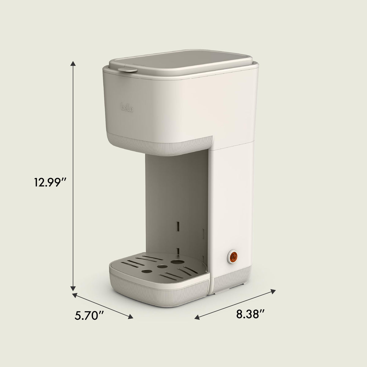 Single Serve Coffee Maker, K Cup & Coffee Ground Compatible P585