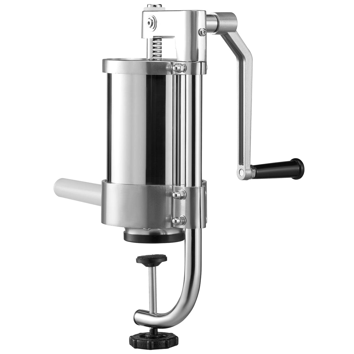 2.5LBS 304 Stainless Steel Vertical Sausage Stuffer with 3 Stuffing Tubes N93885