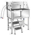 Stainless Steel Dog Grooming Tub with Stairs R860