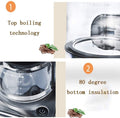 Stainless Steel Coffee Maker and Coffee Grinder Bundle U833306