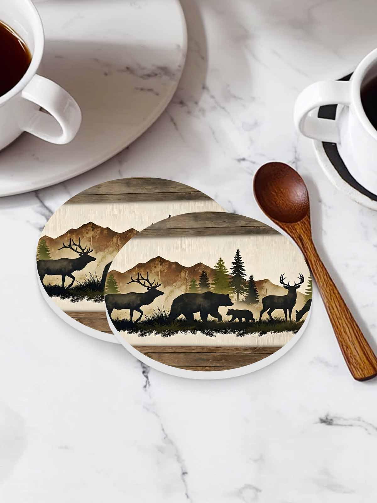 Ceramic Drink Coaster Set of 6 F83745