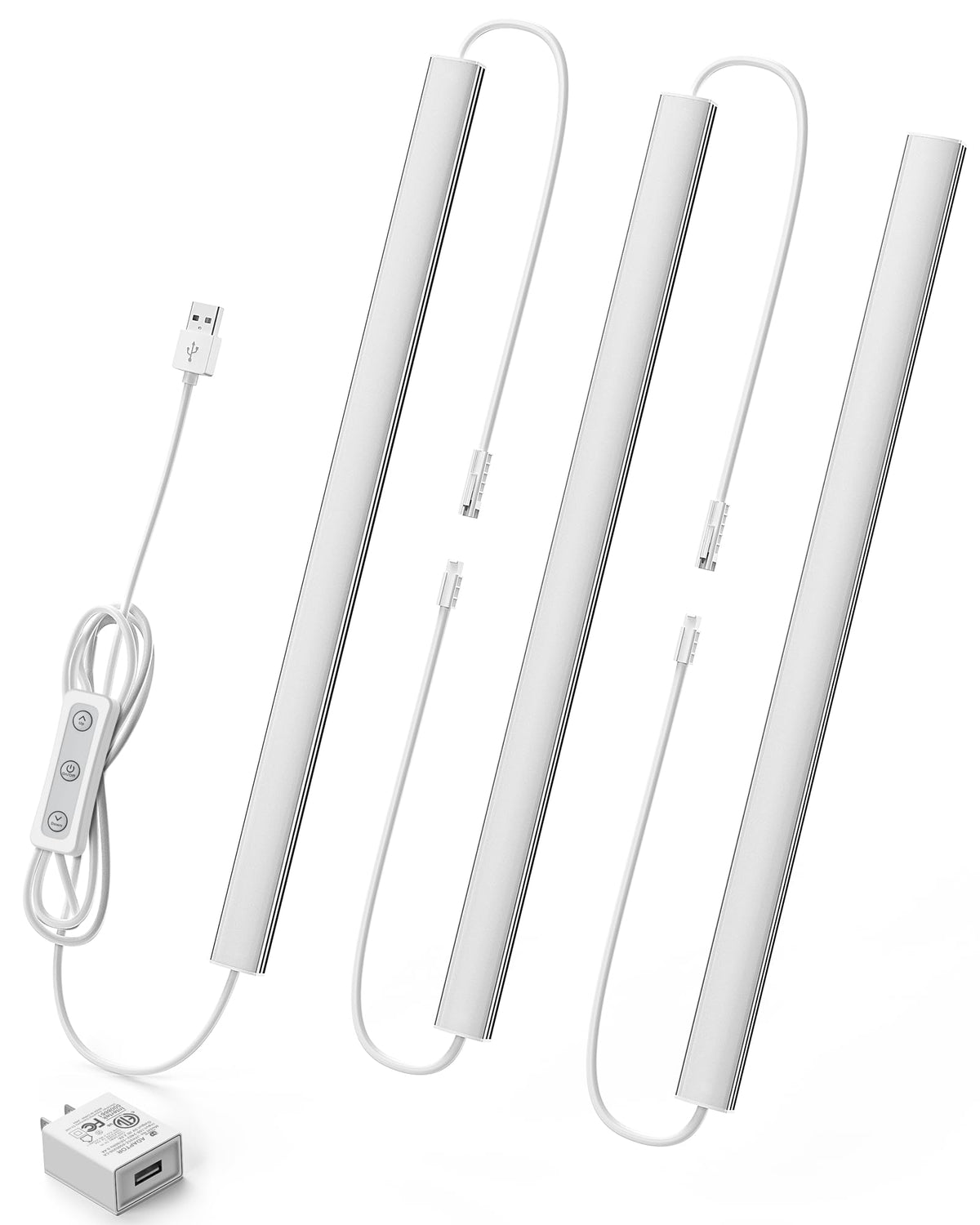 Dimmable 3pcs 12 Inch Cold White 6000K Linkable Under Cabinet Light L168811