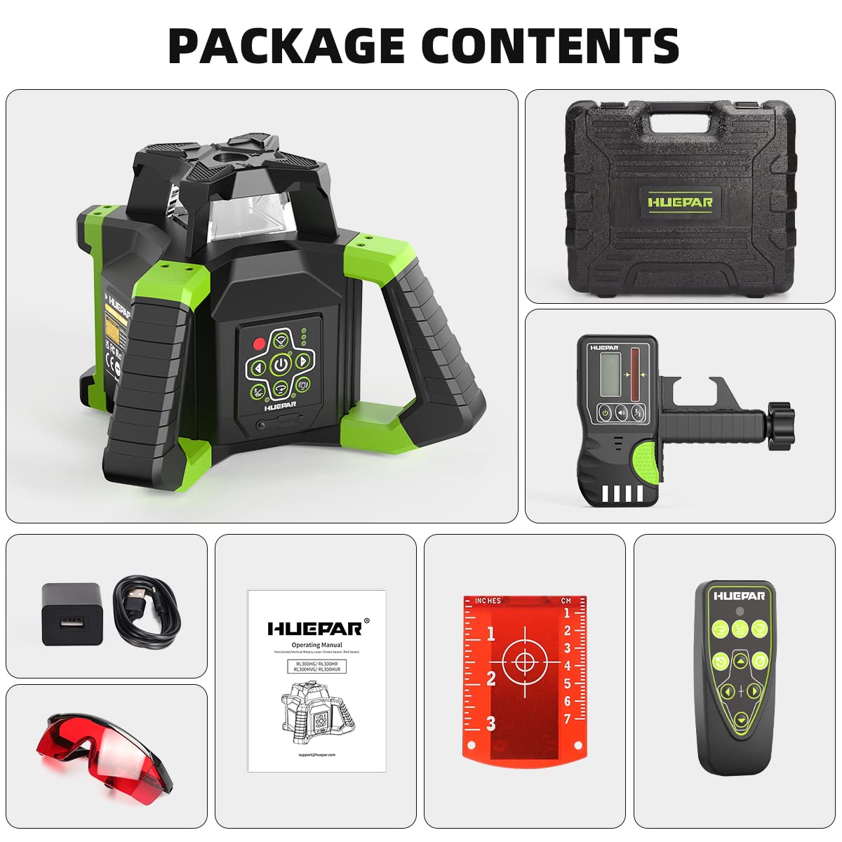 Red Self-Leveling Rotary Laser Level Kit L993