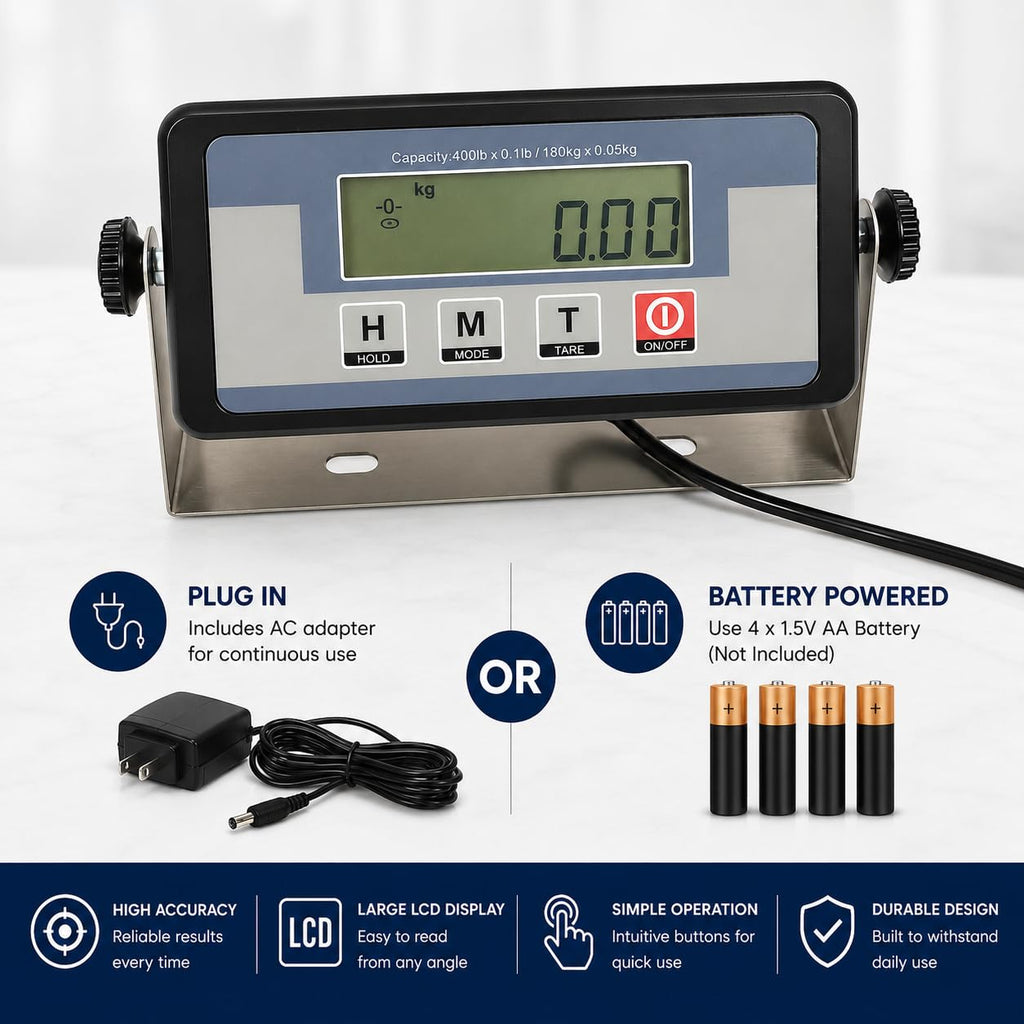 Heavy Duty 660 Pounds Veterinary Dog Scale with Stainless Steel Platform O962