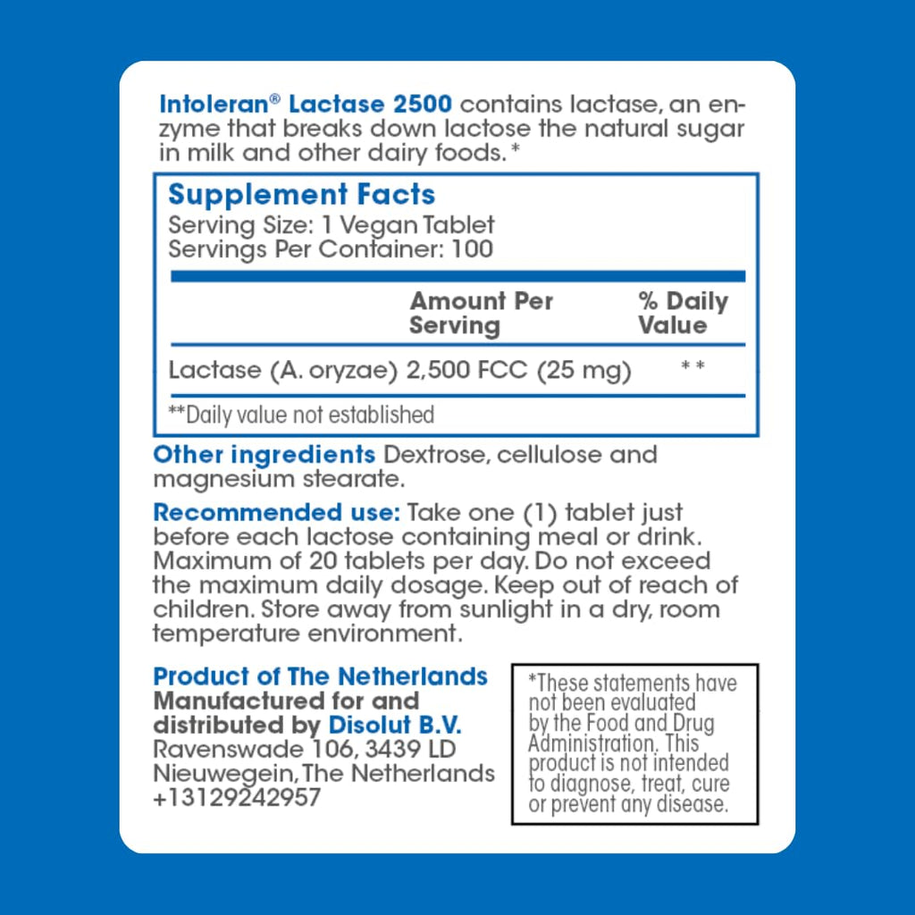 Lactase Digestive Enzymes 100 Tablet G28608