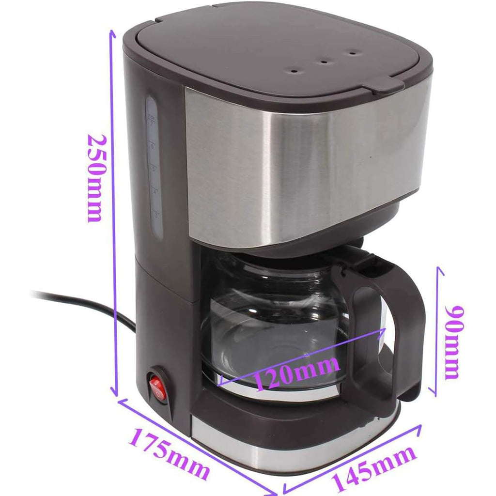 Mini 5 Cup Aluminum Mocha Espresso Coffee Maker D43328