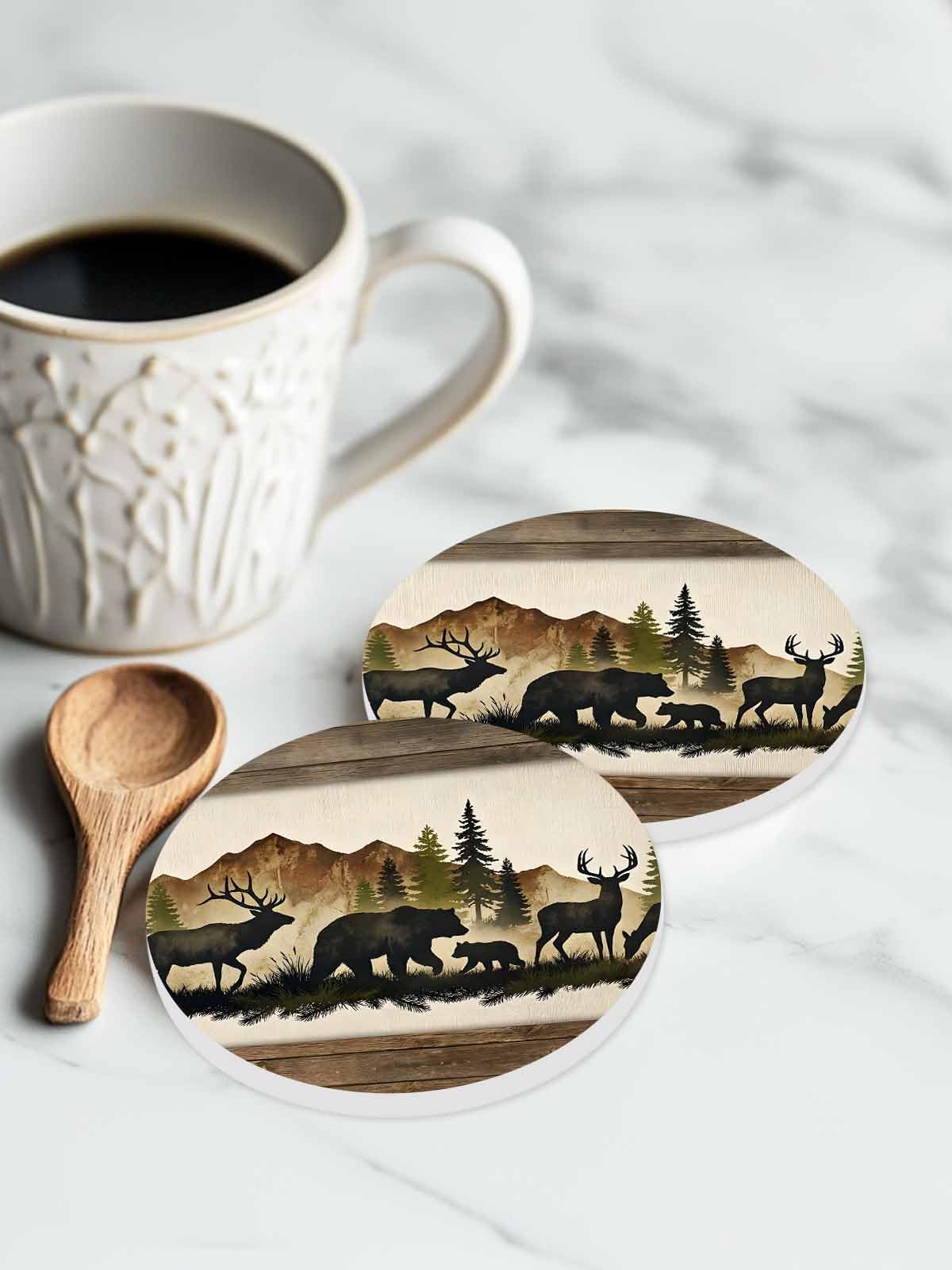 Ceramic Drink Coaster Set of 6 F83745