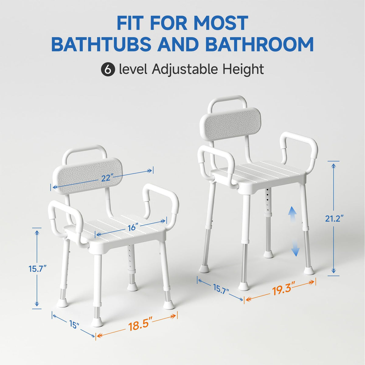 Shower Chair with Back & Arms G46382