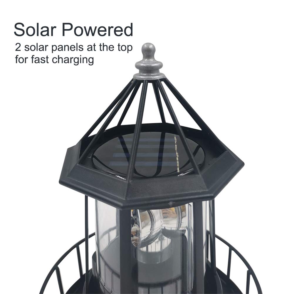 Solar Powered Lighthouse Outdoor Light E525333