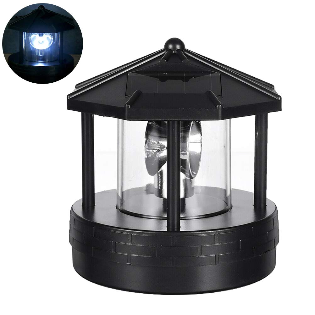 Solar Powered LED Lighthouse Outdoor Lamp O43707