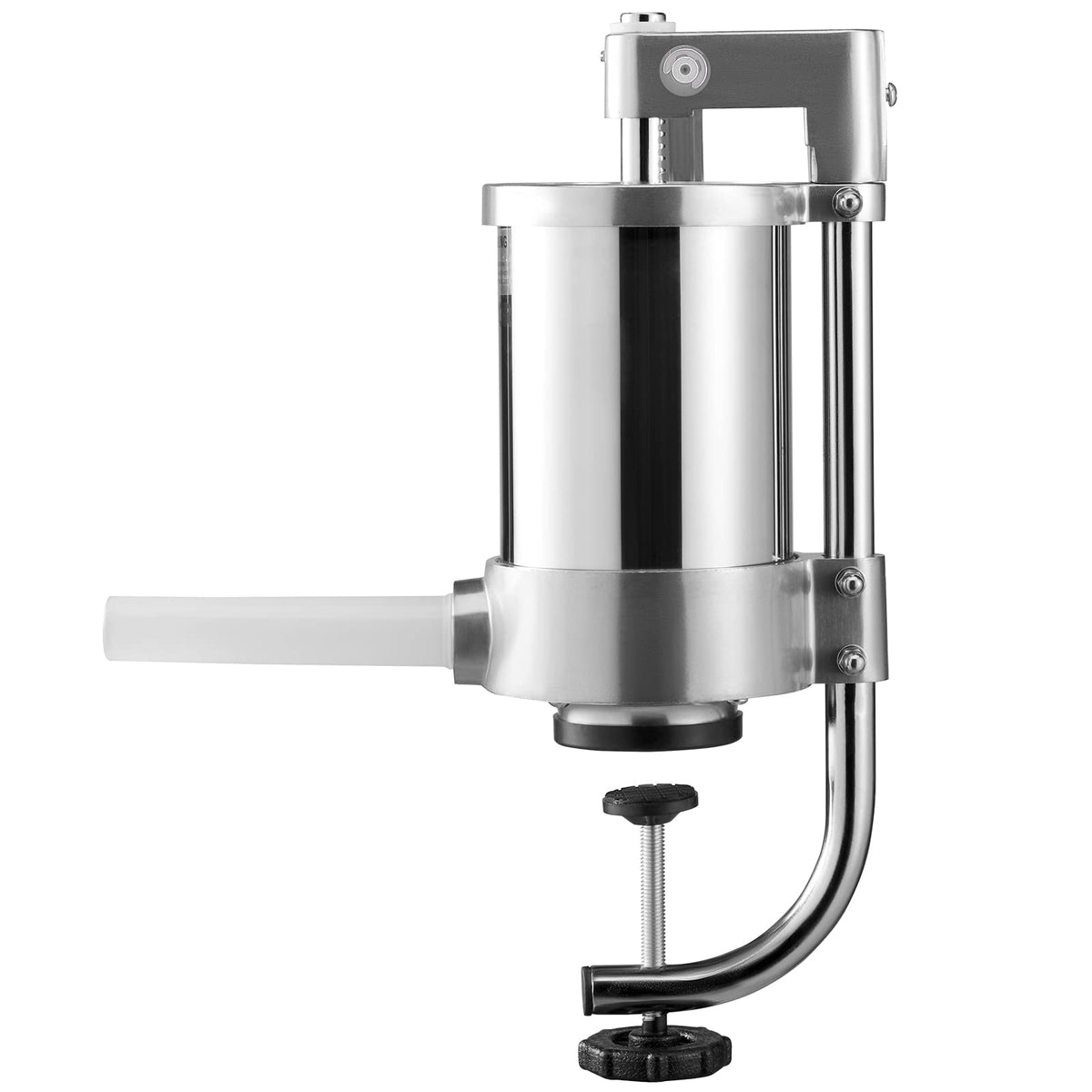 2.5LBS 304 Stainless Steel Vertical Sausage Stuffer with 3 Stuffing Tubes N93885
