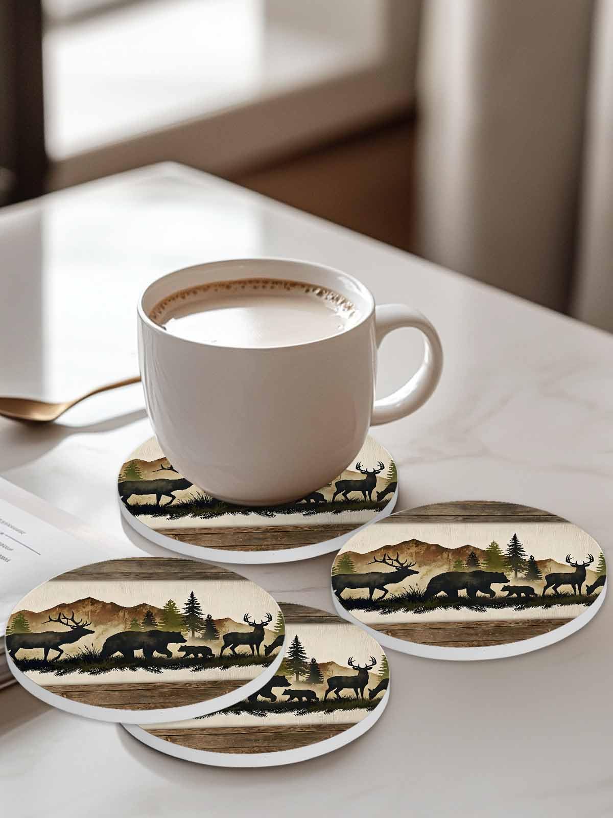 Ceramic Drink Coaster Set of 6 F83745