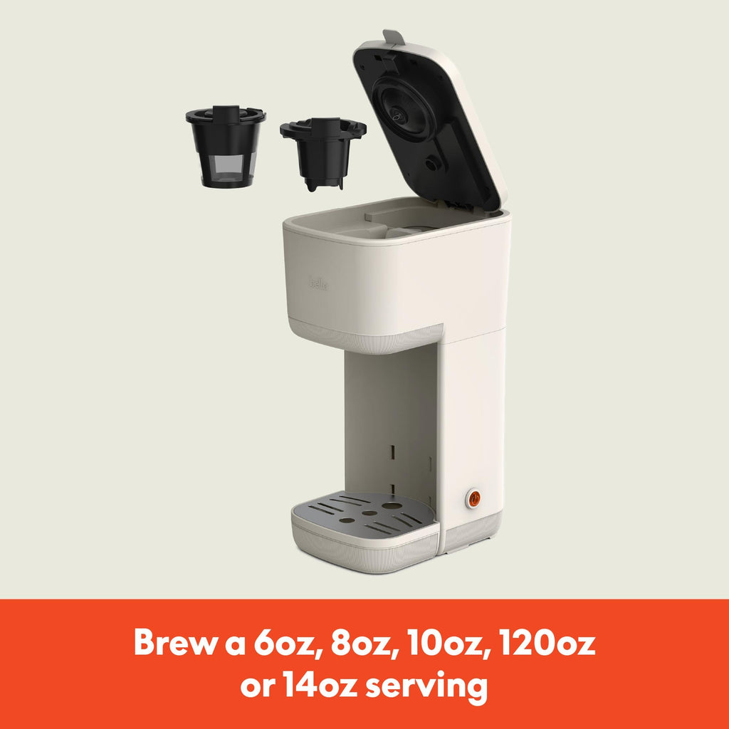 Single Serve Coffee Maker, K Cup & Coffee Ground Compatible P585