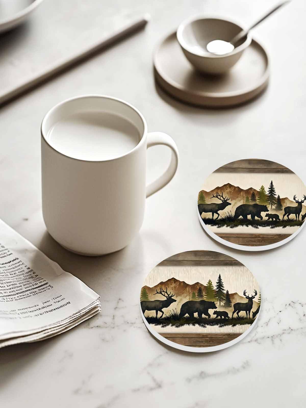 Ceramic Drink Coaster Set of 6 F83745