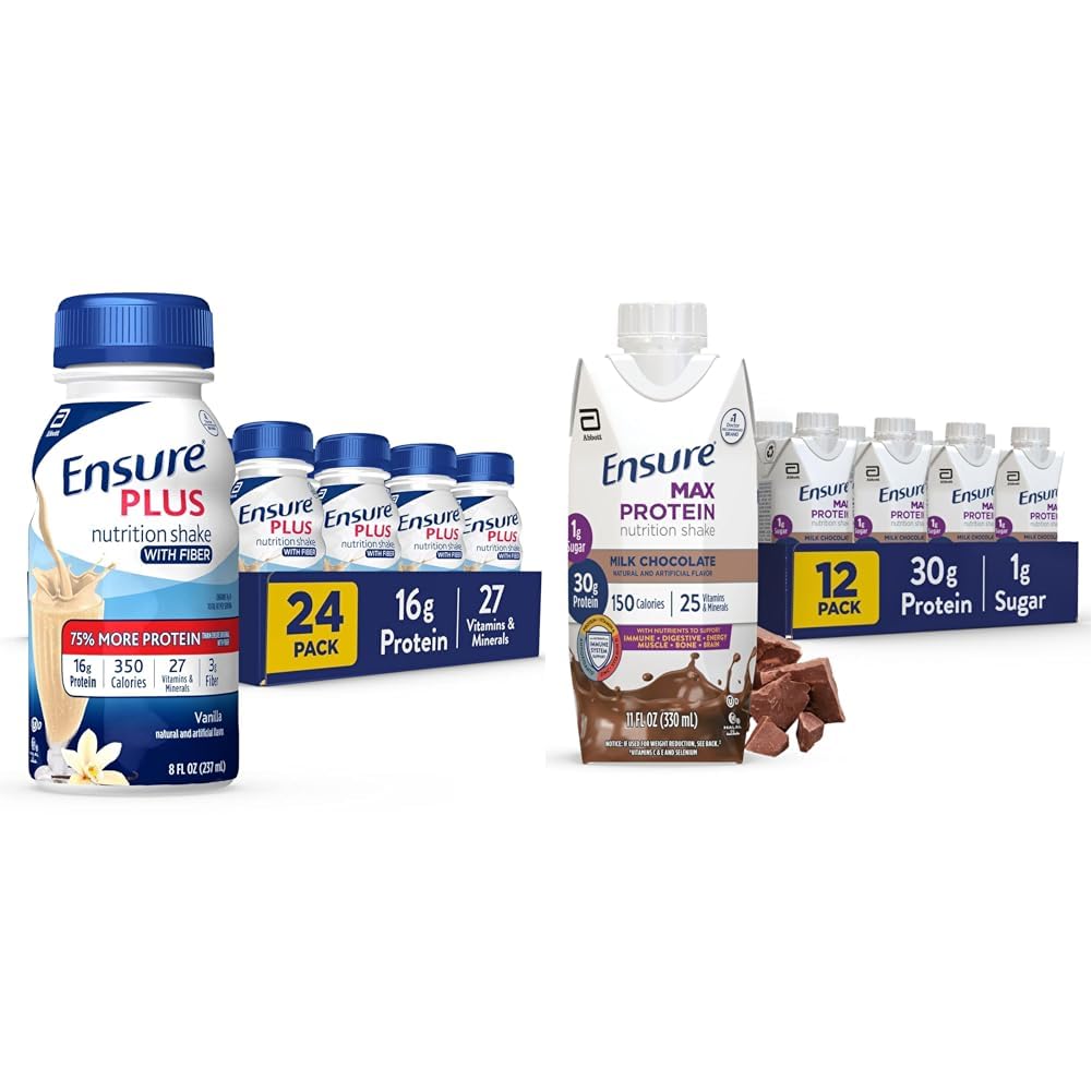Vanilla Nutrition Shake 24 Pack and Milk Chocolate Protein Nutrition Shake 12 Pack X926