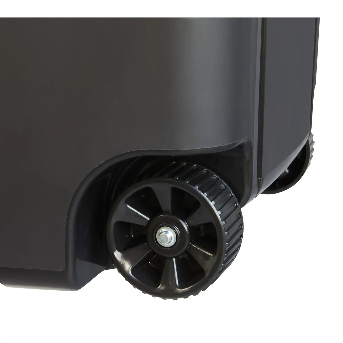 Black 45-Gallons Plastic Wheeled Trash Can with Lid W681692