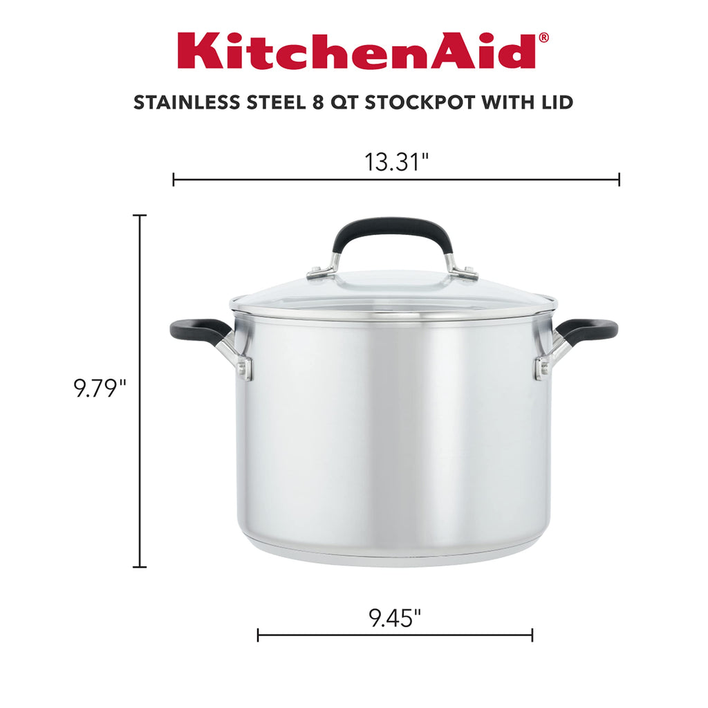 8-Quart Stainless Steel Stock Pot with Lid T52120