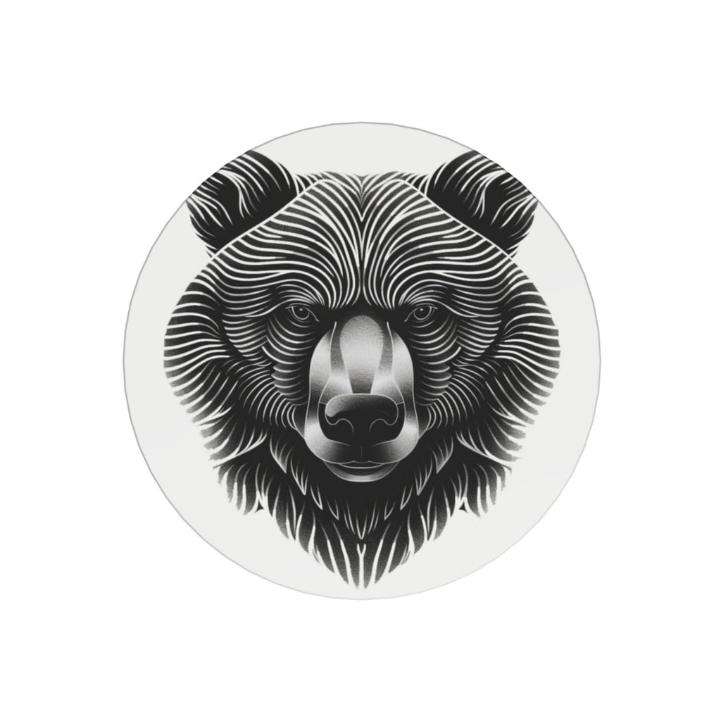 Black and White Bear Head Ceramic Coasters Set of 6 X1413