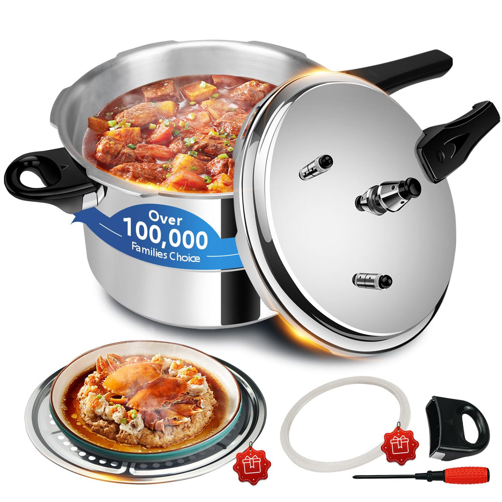 4.23 Quart Aluminum Stovetop Pressure Cooker J826