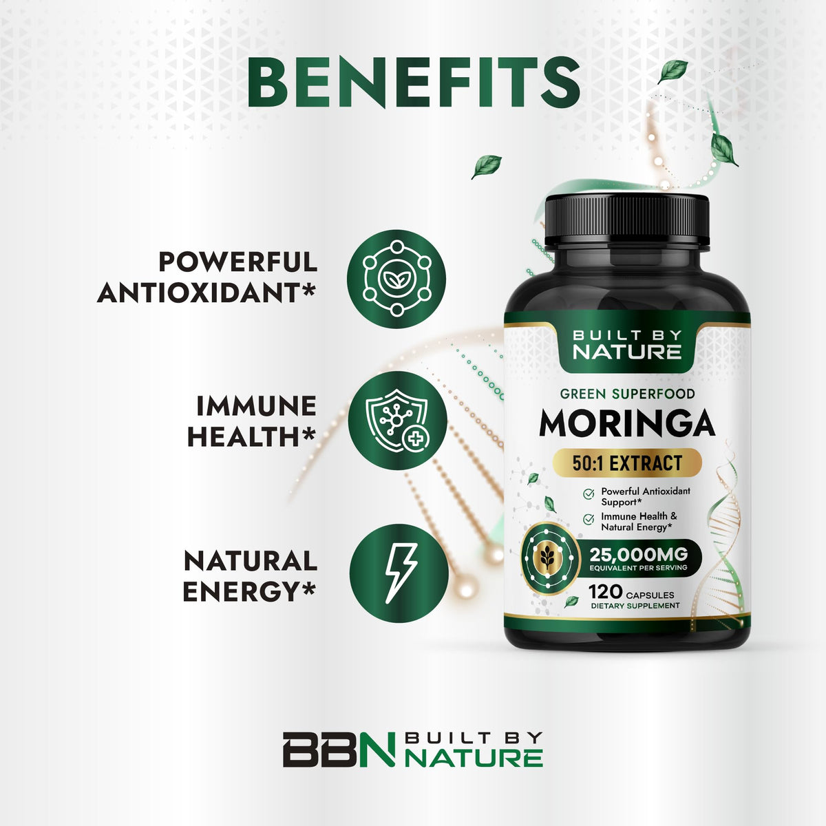 Moringa Supplement 500mg 120 Capsules S30821