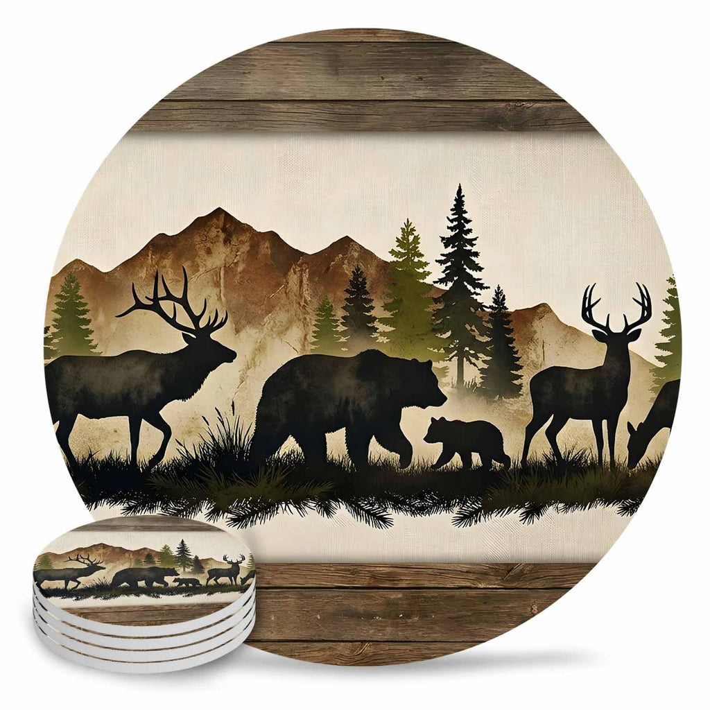 Ceramic Drink Coaster Set of 6 F83745