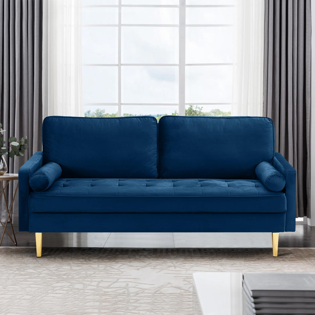 67" Velvet Tufted 2-Seater Sofa A968386