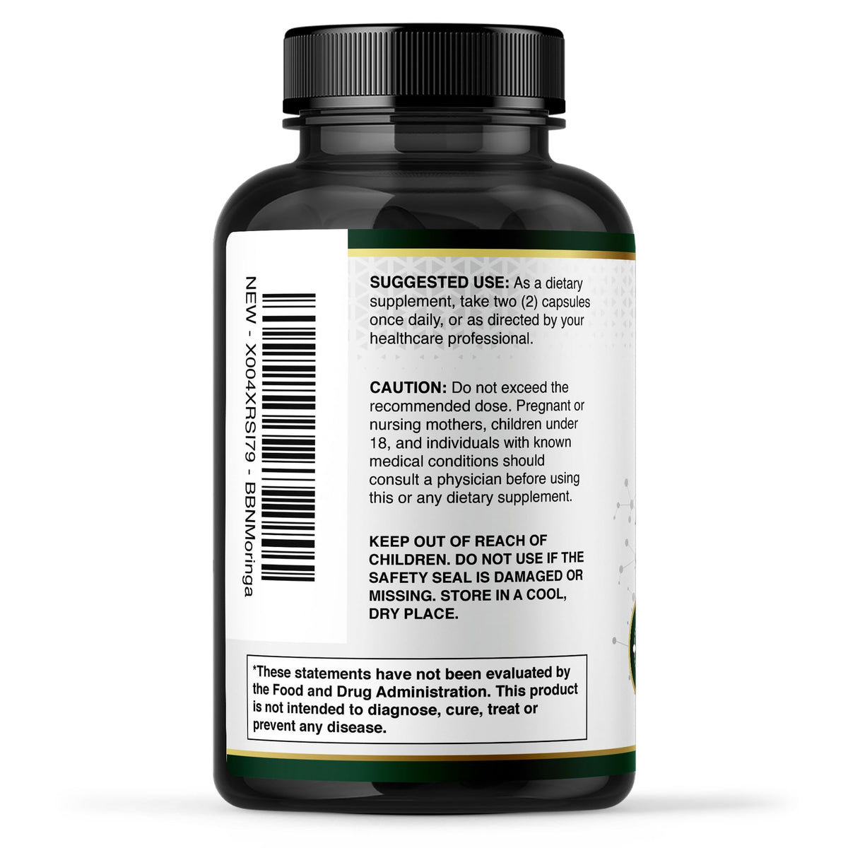Moringa Supplement 500mg 120 Capsules S30821