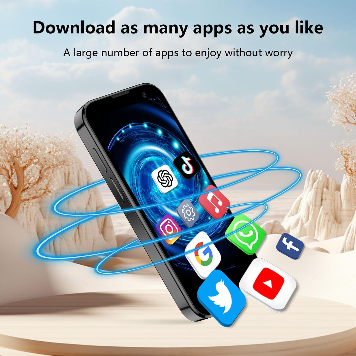 3.0" Unlocked Mini Android Smartphone T413