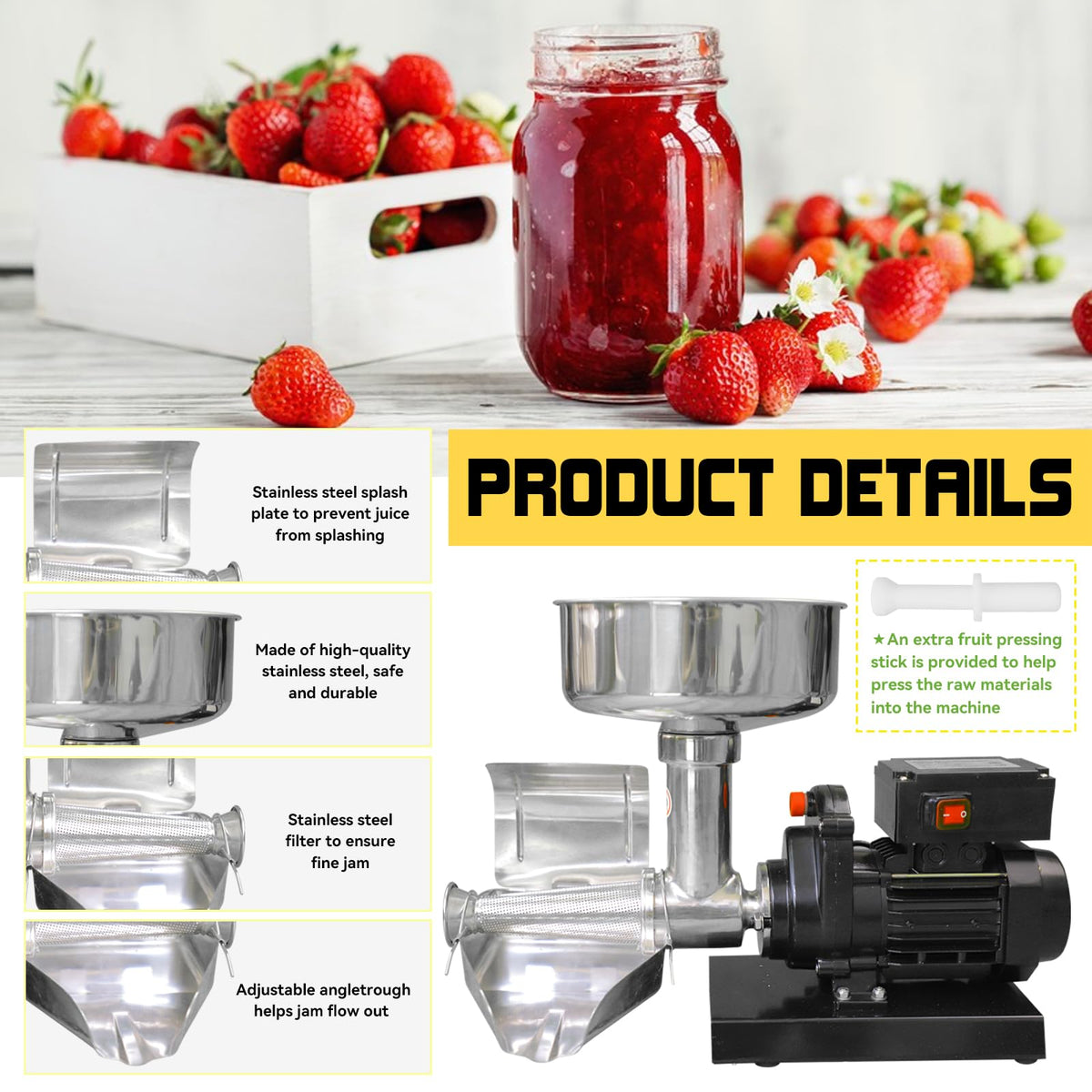 Electric Stainless Steel Jam Maker S64029