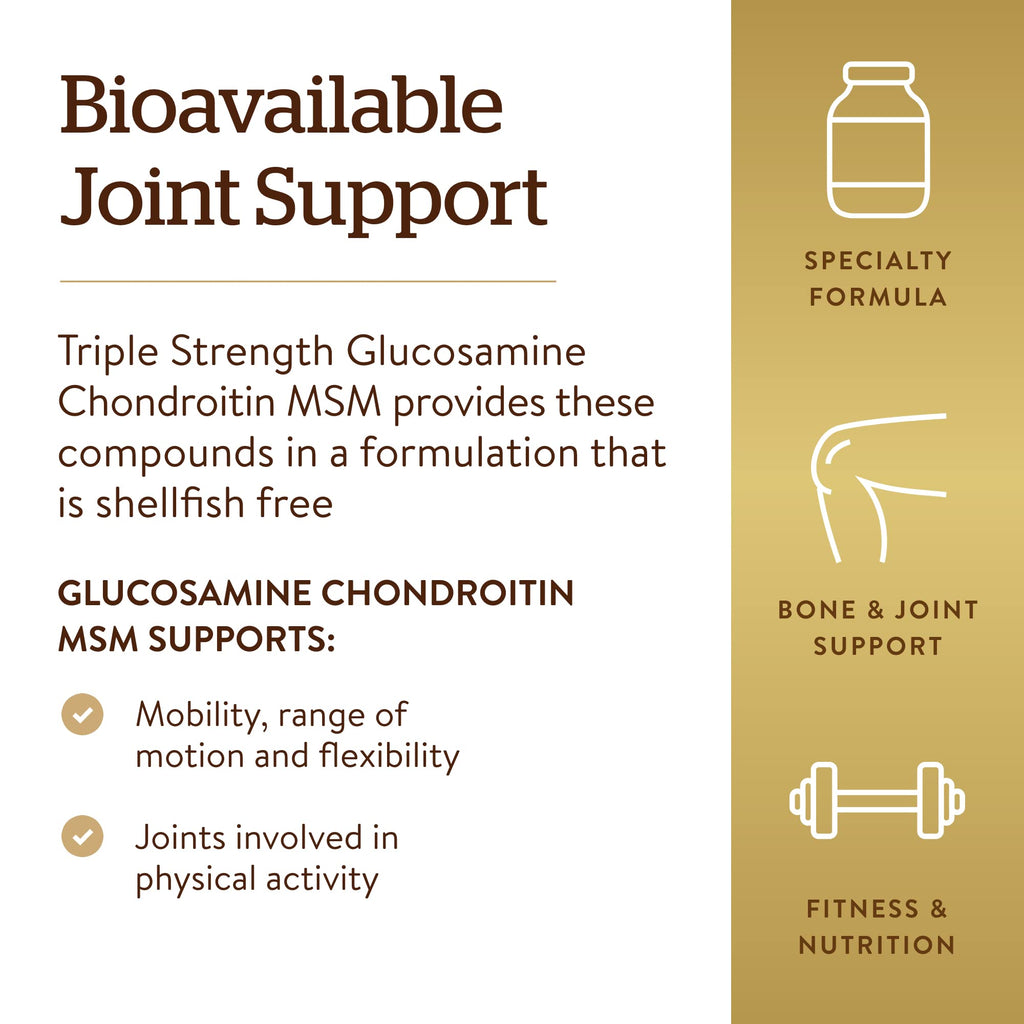 120 Tablets Glucosamine Chondroitin MSM N81444