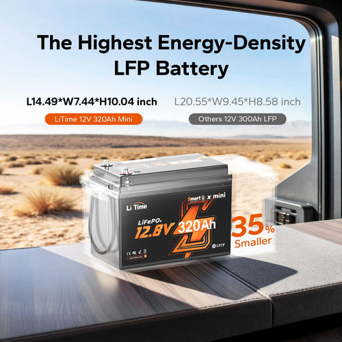 12V 320Ah Mini LiFePO4 Battery with Bluetooth S972813