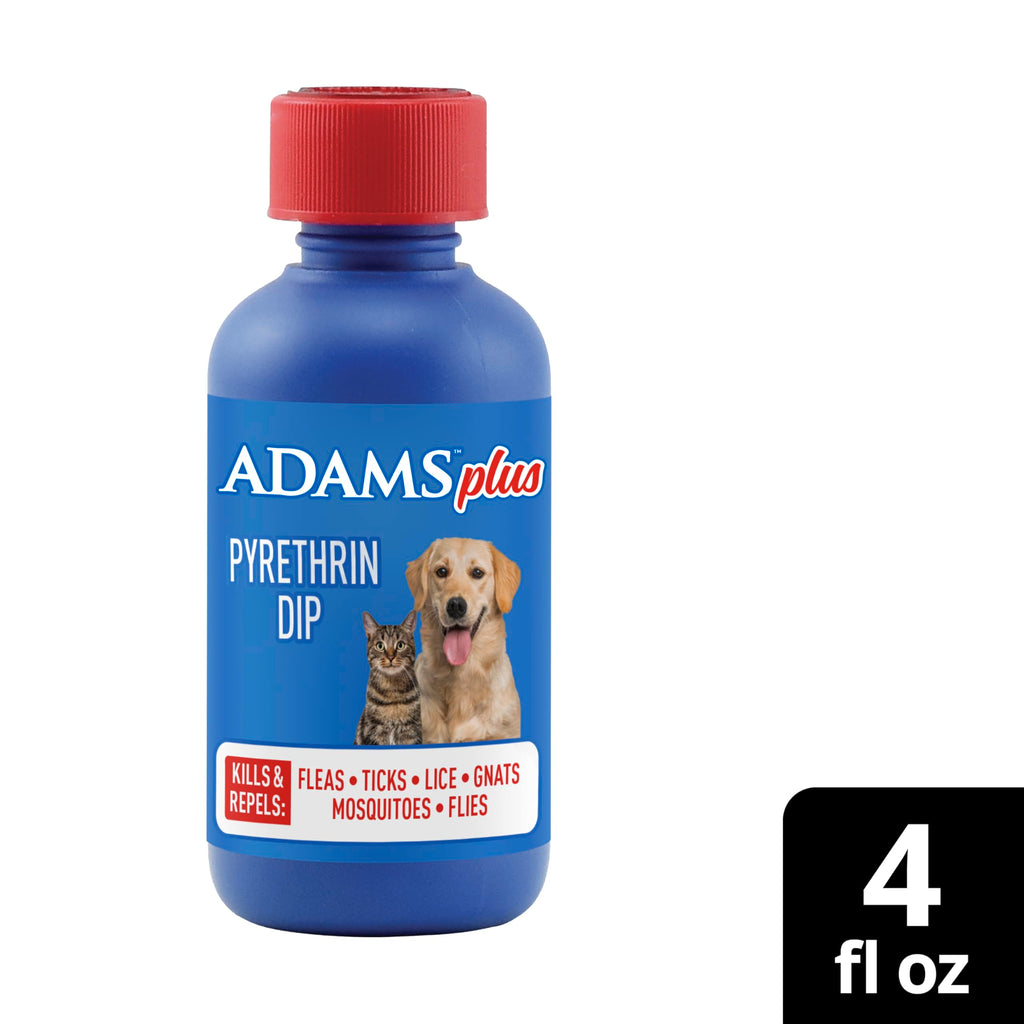 Plus Pyrethrin Flea Dip For Dogs and Cats 4 Fl oz X133