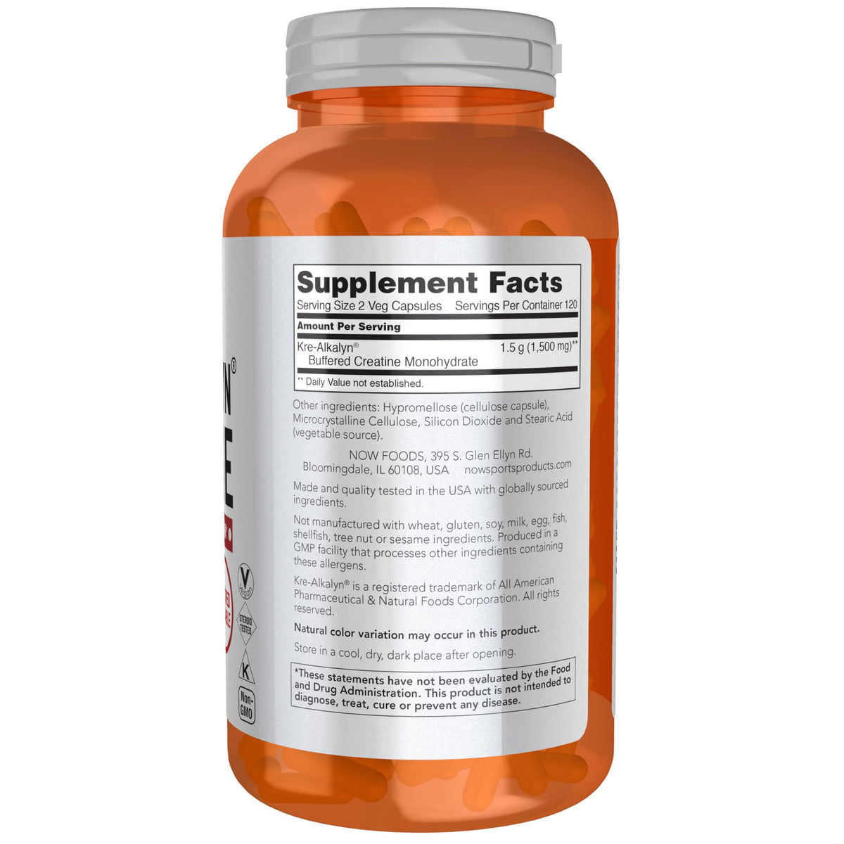 Buffered Creatine 750 mg 240 Caps F3671
