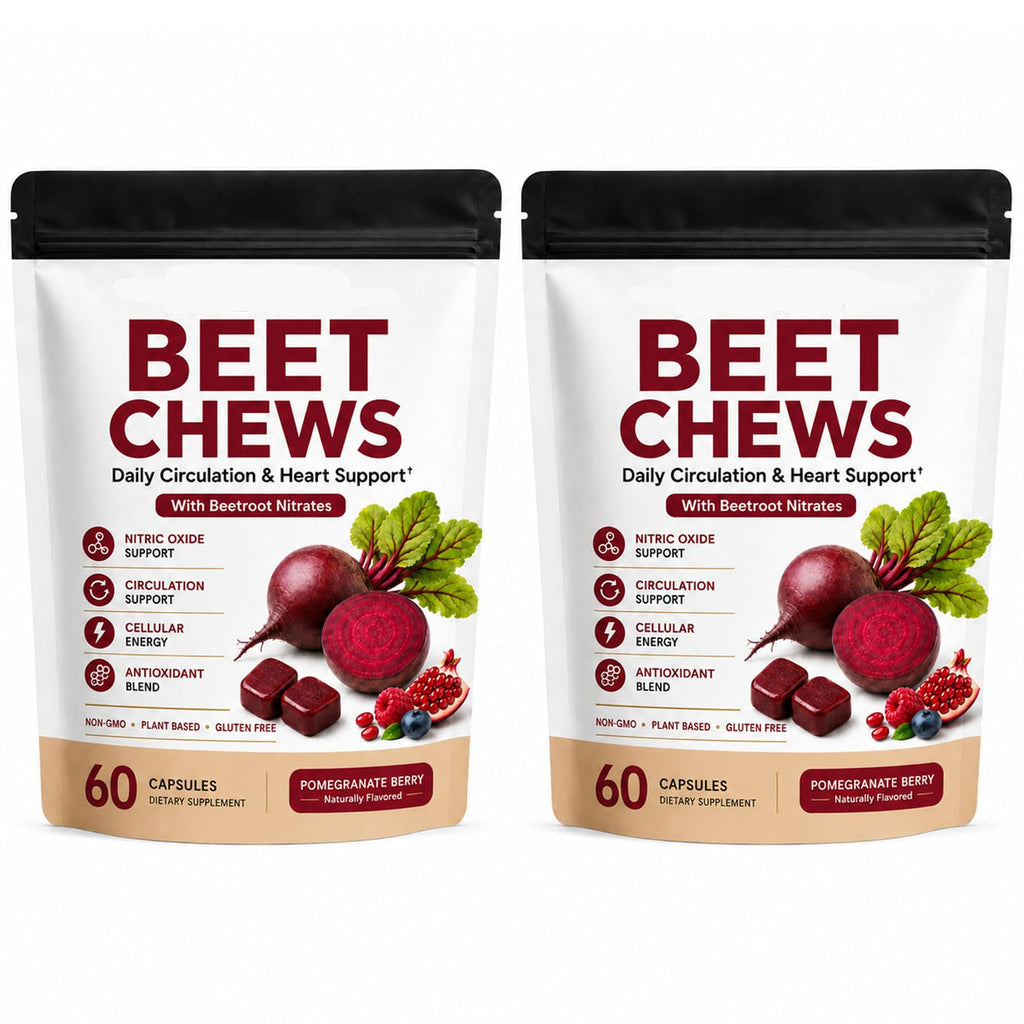 Beet Root Gummies with L-CoQ10 & Grape Seed, Berry Flavor, 60 Chew M23113